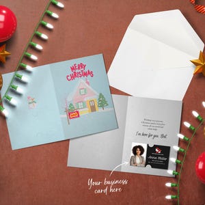 Saudações de Natal para corretores de imóveis | Cartões festivos de imóveis | Cartões alegres para corretores de imóveis | Cartões festivos de imóveis | Cartões de felicitações de Natal | Corretor de imóveis
