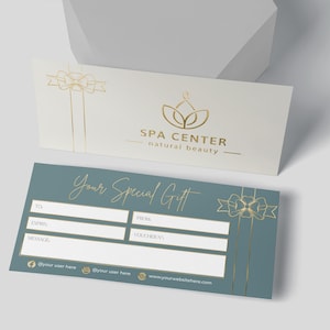 Vale-presente personalizado de luxo | Vales-presente impressos | Vale-presente para empresas | Presente pessoal, de feriado ou para clientes | Vales-presente com logotipo