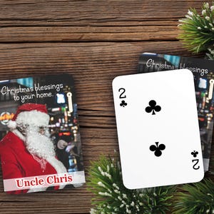 RUSH Marry Christmas Cartes à jouer | Cadeau personnalisé | Cartes personnalisées | Joyeux Noël | Fête des Fêtes Cartes à jouer personnalisées