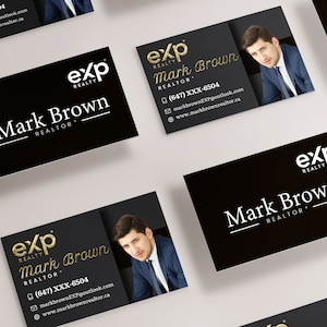 eXp Realty Digital Product - Business Card with Embossed Foil Template - Custom Design 001