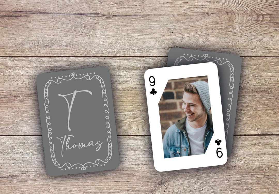 RUSH Personalized Playing Cards With Your Name Deck Custom Photo