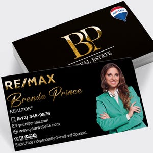 Remax luxe visitekaartjes bedrukken met 3D-FOLIE | Vastgoedvisitekaartje | Promotionele visitekaartjes voor makelaars | Remax Luxury-kaarten