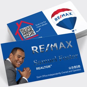 Remax luxe visitekaartjes bedrukken met 3D-FOLIE | Vastgoedvisitekaartje | Promotionele visitekaartjes voor makelaars | Remax Luxury-kaarten