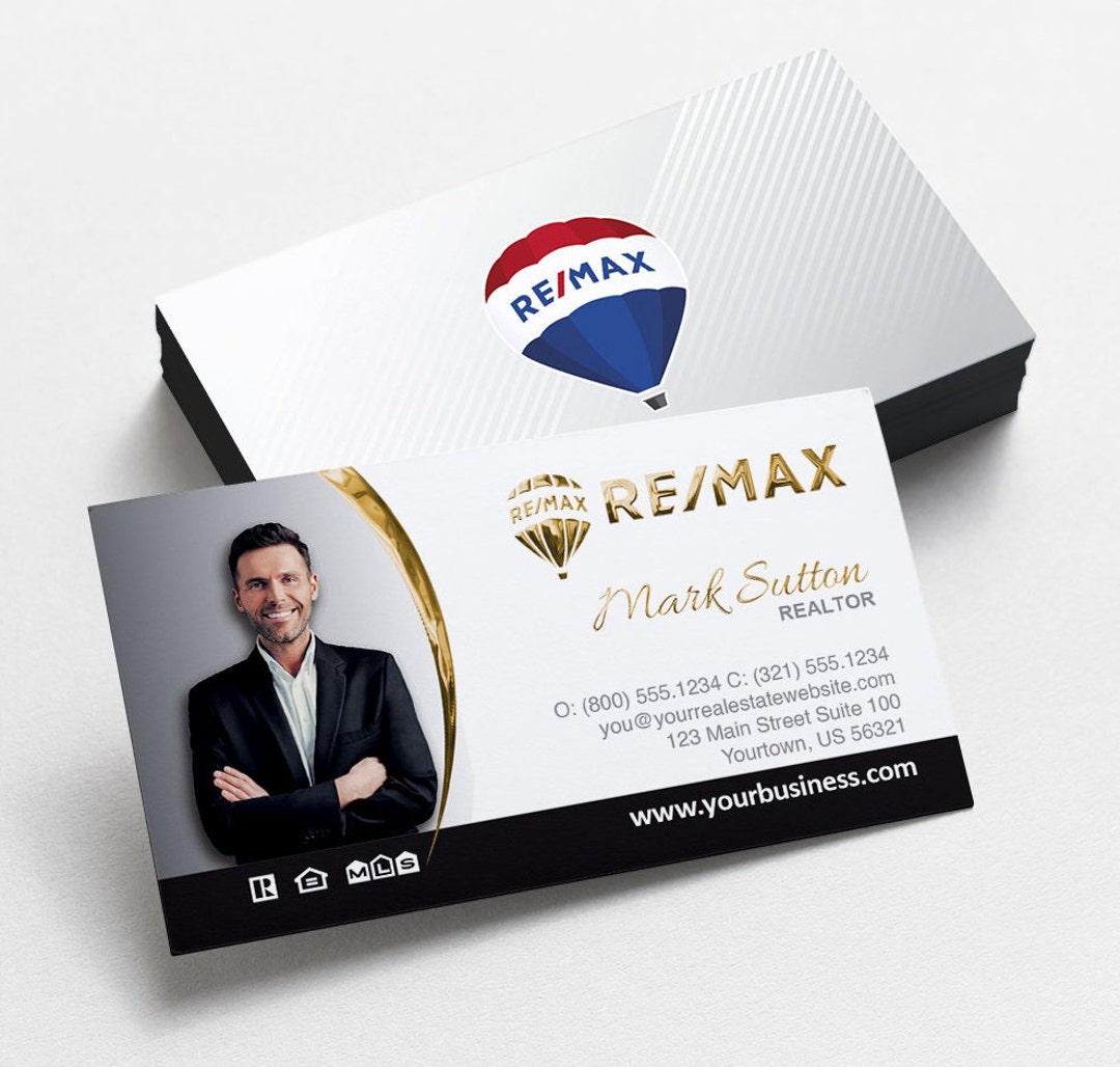 Remax Luxury Business Cards Printing With Embossed FOIL | Real Estate ...