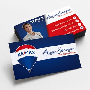 Remax-visitekaartjes | Visitekaartjes zacht gelamineerd | Vastgoedvisitekaartje | Promotionele visitekaartjes voor makelaars