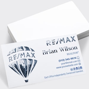 Remax luxe visitekaartjes bedrukken met 3D-FOLIE | Vastgoedvisitekaartje | Promotionele visitekaartjes voor makelaars | Remax Luxury-kaarten