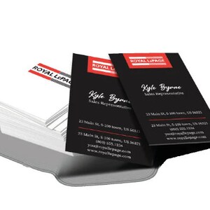 Koninklijke Lepage-visitekaartjes | Visitekaartjes Soft Touch Gelamineerd | Onroerend goed visitekaartje | Promotionele makelaar visitekaartjes