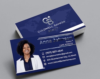 Realtor Luxury Business Cards Printing with Embossed FOIL | Real Estate Business Card | Promotional Realtor Business Cards | Luxury  | CB