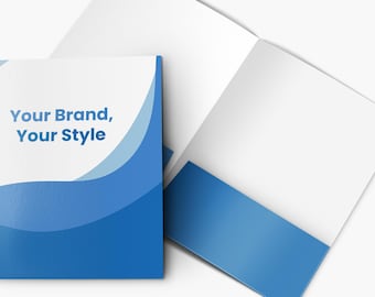 Economy Custom Presentation Folder | Custom Design With Your Logo | FREE Graphic Design | Print Custom Folders | Customized Folders