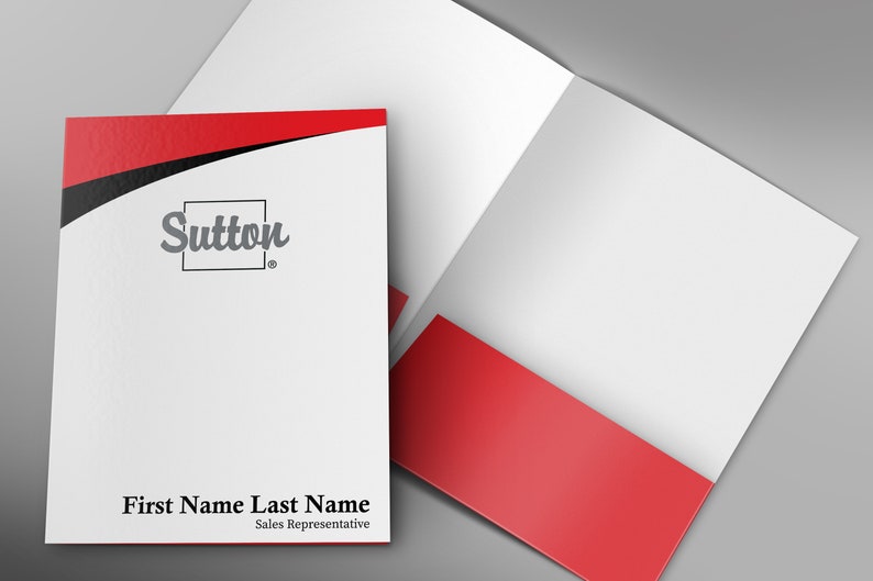 Sutton Custom Presentation Folder Velvet Laminating With Your Logo ...