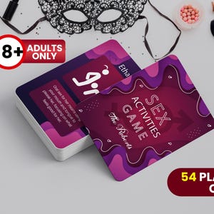 Jeu de cartes explicite pour adultes RUSH | Cadeau personnalisé | Cartes de jeu sales pour adultes | Jeux de nuit | Cartes d'activités sexuelles en couple | Cartes à jouer