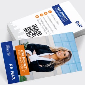 Cartes de visite eXp Realty | Cartes de visite plastifiées au toucher doux | de visite immobilière | Cartes de visite promotionnelles pour agent immobilier