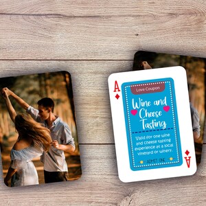 RUSH cartes personnalisées d'aventure d'amour | Cadeau personnalisé | Cartes personnalisées | Cartes d'image personnalisées | Jeu de récompenses romantique | Cartes de coupon d'amour