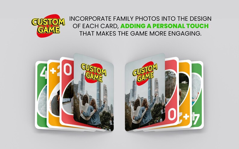 RUSH Custom Game Playing Cards | Custom Gift | Deck Custom Photo ...