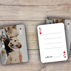 RUSH Livre d'or de mariage personnalisé | Livre d'or | Jeu de cartes Livre d'or | Dédicace d'un invité pour un mariage | Cartes à jouer pour mariage | Alternative au livre d'or
