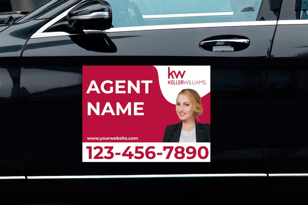 Keller Williams Car Magnets - Custom Designed - Real Estate Signs ...