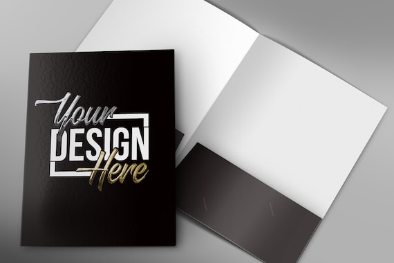 Presentation outlet folders printing