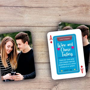 RUSH cartes personnalisées d'aventure d'amour | Cadeau personnalisé | Cartes personnalisées | Cartes d'image personnalisées | Jeu de récompenses romantique | Cartes de coupon d'amour