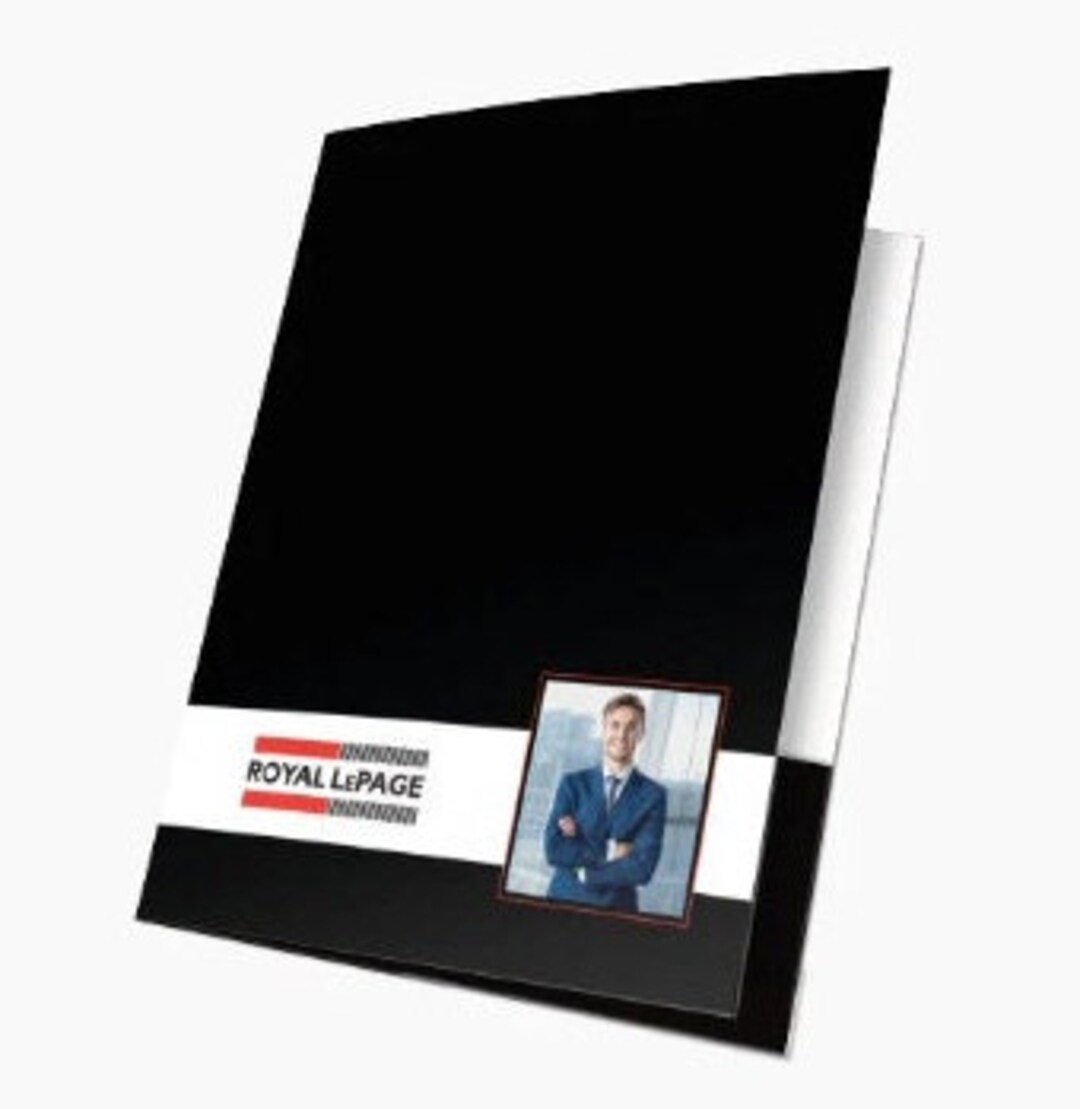 Royal Lepage Custom Presentation Folder Velvet Laminating With Your