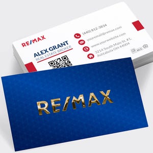 Remax luxe visitekaartjes bedrukken met 3D-FOLIE | Vastgoedvisitekaartje | Promotionele visitekaartjes voor makelaars | Remax Luxury-kaarten