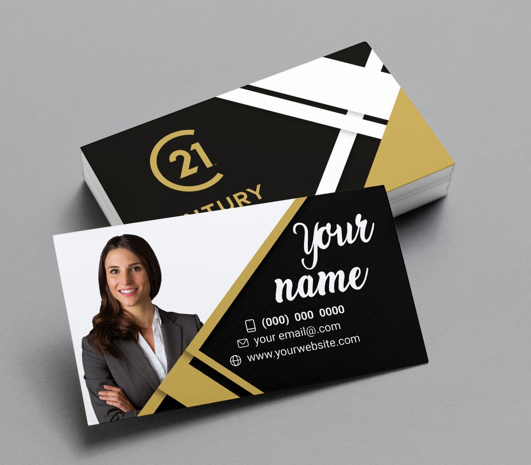 Century 21 Soft Touch Laminated Business Cards Etsy