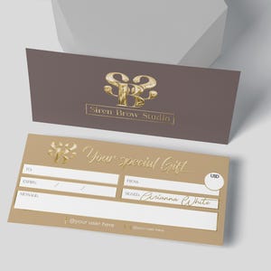 Vale-presente personalizado de luxo | Vales-presente impressos | Vale-presente para empresas | Presente pessoal, de feriado ou para clientes | Vales-presente com logotipo