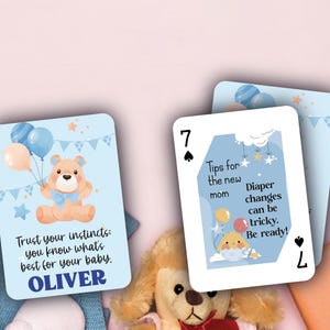 Alternative au livre d'or pour baby shower RUSH | de jeu de cartes photo personnalisées | Livre d'or personnalisé | Baby Shower Laissez un message pour bébé
