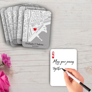 RUSH Livre d'or de mariage personnalisé | Livre d'or | Jeu de cartes Livre d'or | Dédicace d'un invité pour un mariage | Cartes à jouer pour mariage | Alternative au livre d'or