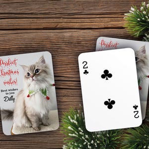 RUSH Marry Christmas Cartes à jouer | Cadeau personnalisé | Cartes personnalisées | Joyeux Noël | Fête des Fêtes Cartes à jouer personnalisées