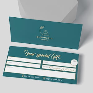 Vale-presente personalizado de luxo | Vales-presente impressos | Vale-presente para empresas | Presente pessoal, de feriado ou para clientes | Vales-presente com logotipo