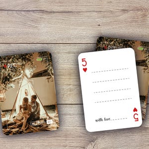 RUSH Livre d'or de mariage personnalisé | Livre d'or | Jeu de cartes Livre d'or | Dédicace d'un invité pour un mariage | Cartes à jouer pour mariage | Alternative au livre d'or