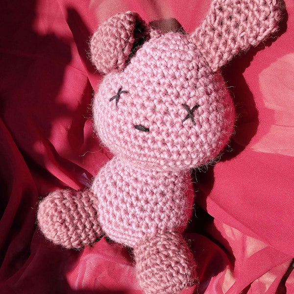 Wool Crochet Zombie Bunny