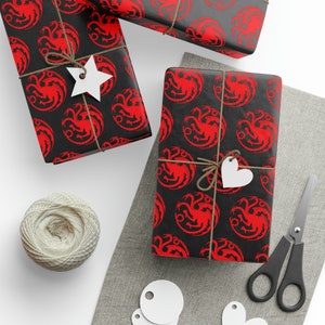 Game of Thrones - Targaryen - Gift Wrapping Paper - Matte Or Glossy