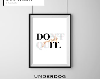 Don't Quit Printable Poster Inspirational Digital Download Motivational ...