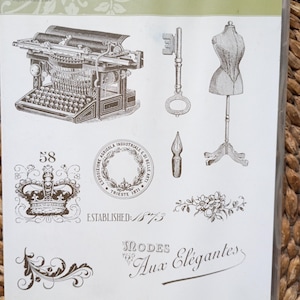 Stampin' Up ! Jeu de tampons non montés Established Elegance Collection - Occasion