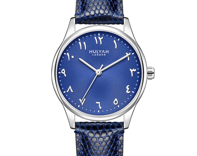 Blue Arabic Number Watches for Women, Islamic Gift Watch, Arabic Dial ...
