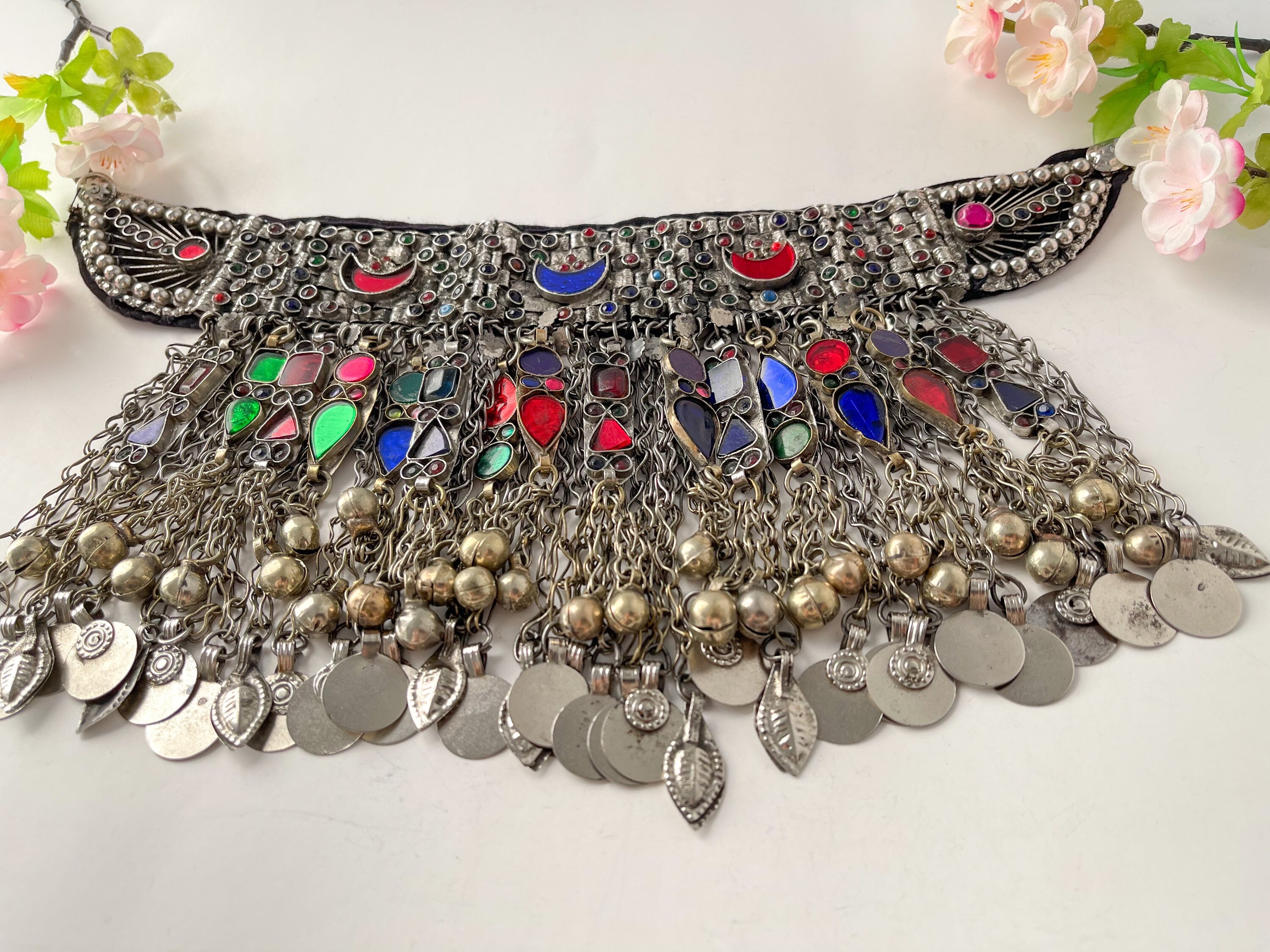 Vintage Afghan Choker Boho Style Kuchi Choker. Afghan Etsy