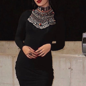 Afghan Kuchi vintage choker, traditional necklace, hand made ethnic choker necklace.