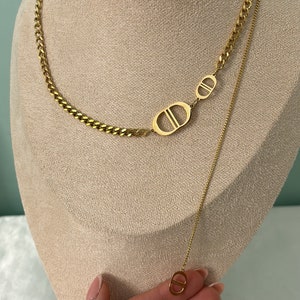 Gold Camille necklace image 2