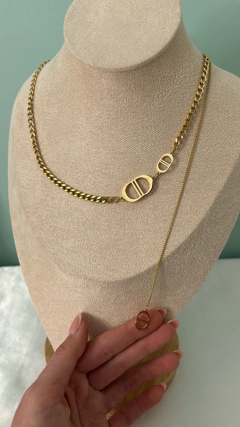 Gold Camille necklace image 2