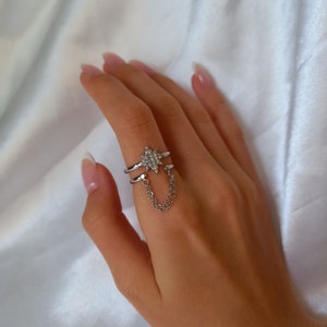 Silver Starly ring image 2