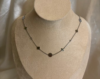 Silberne Hoya-Halskette