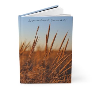 Wheat Field Hardcover Journal | Sunset Notebook