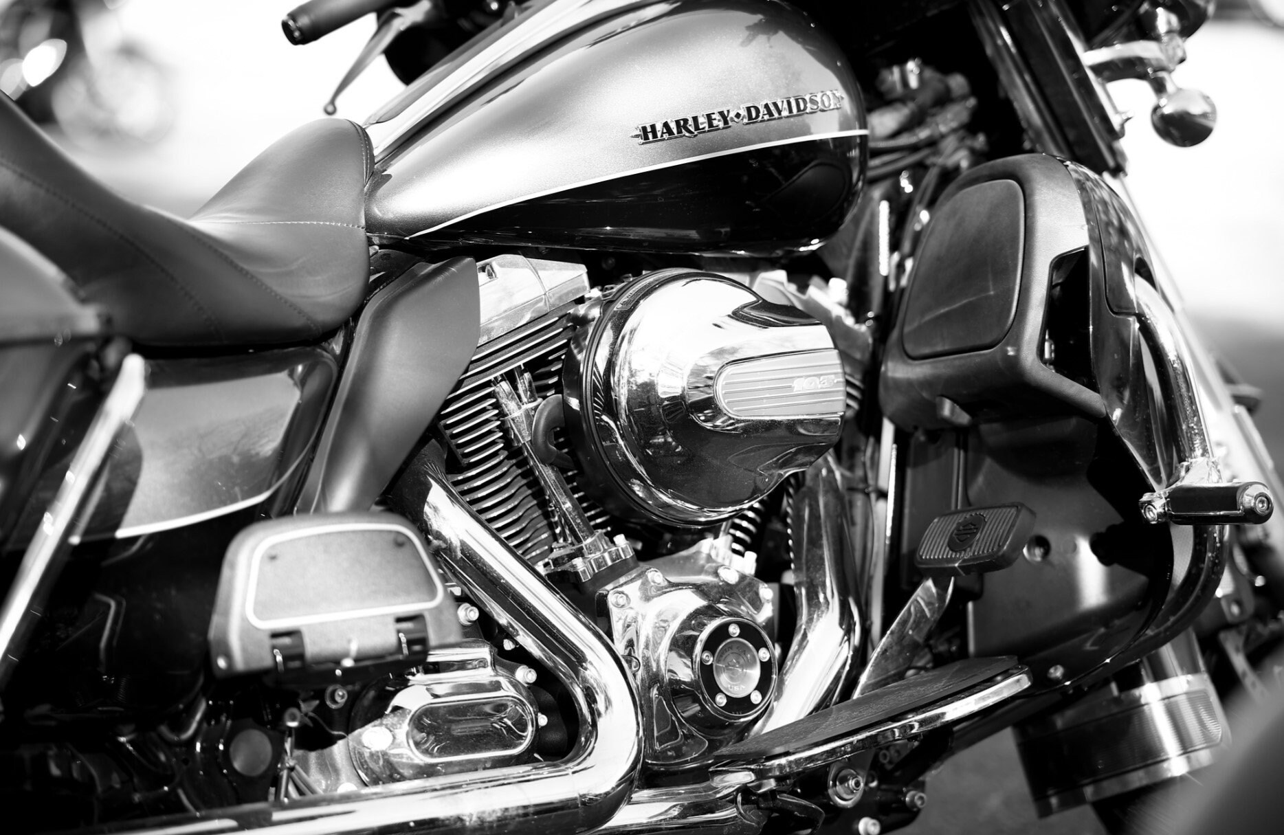 Harley Davidson Set of 3 Photo Downloads Black and White for Prints