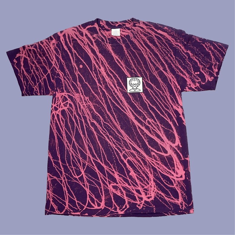 Medium Bleach Dyed Tee 9 Etsy