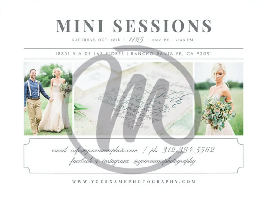 Photographer Mini Session - Design - Etsy