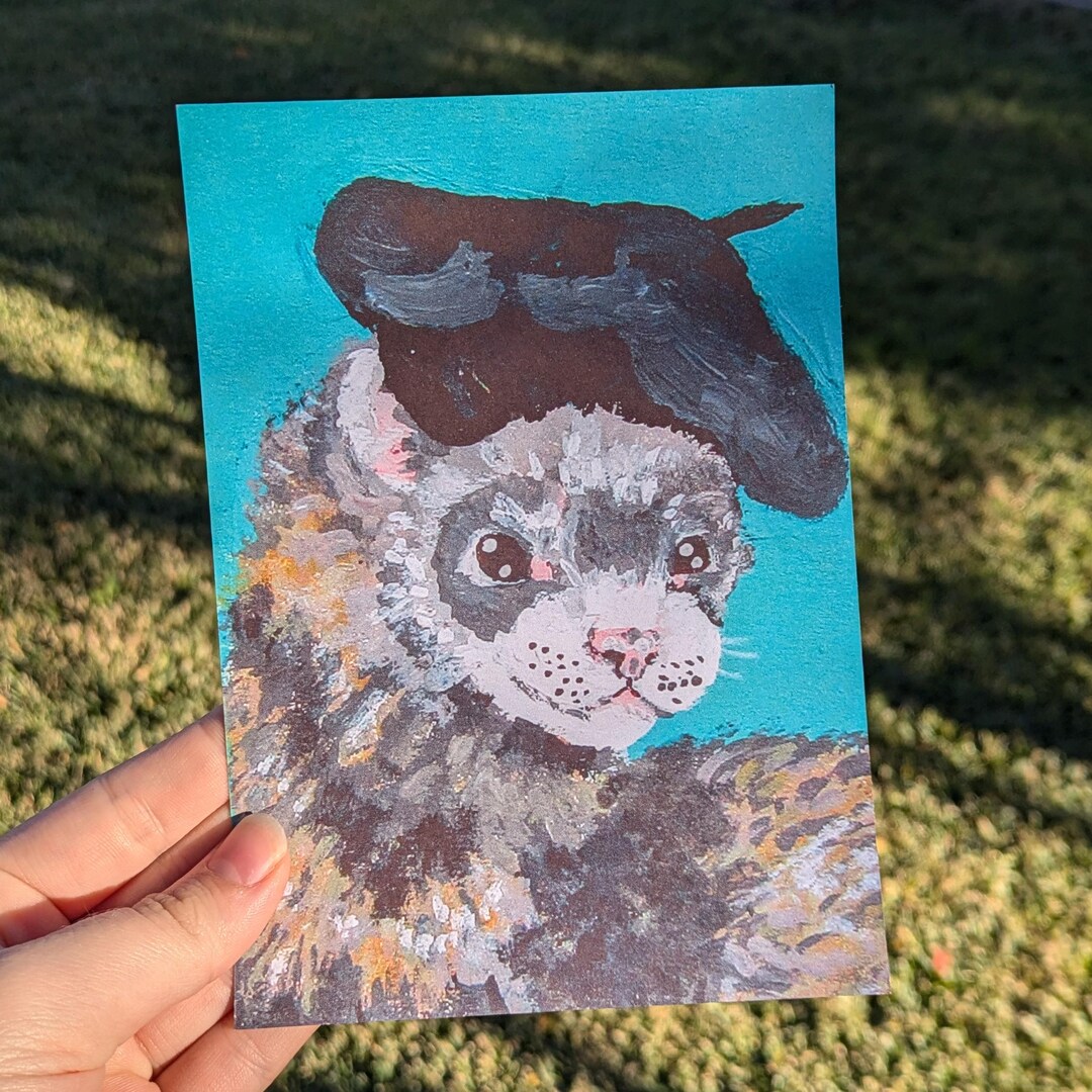Fancy Ferret Print - Etsy