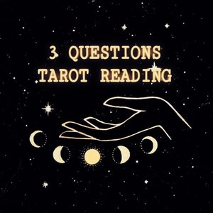 3 Questions Tarot Reading | Intuitive Reading | Ask Any Questions | Same Day Psychic Reading | Message From Universe | Tarot Divination