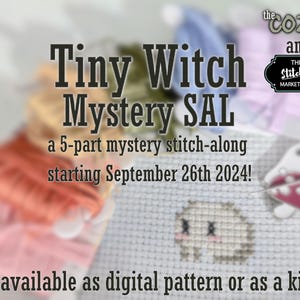 Kleine Hexe Mystery SAL Gemütliches Spooky Magical Kreuzstich Stitch-a-long Digitales XStitch PDF Pattern