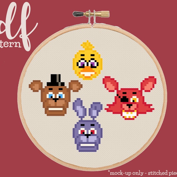 Five Nights at Freddy's Cross Stitch Etsy Australia